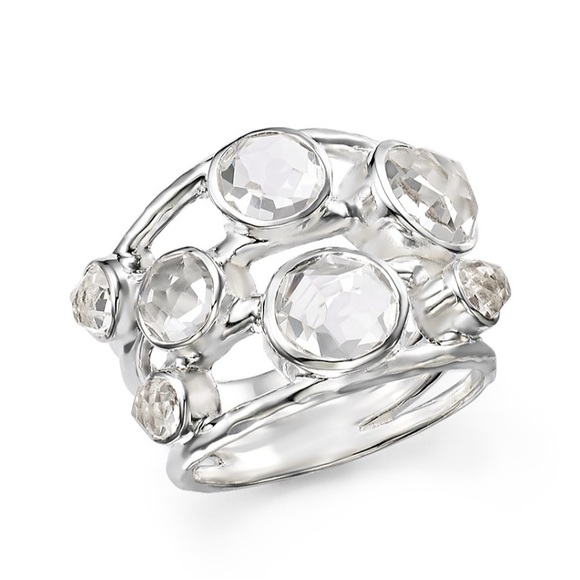 Sterling Silver Rock Candy Constellation Ring in Clear...